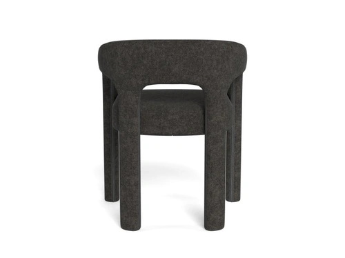 Židle Cole šedá čalouněná sametem s područkami do jídelny