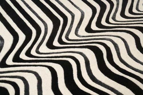 Moderní ručně tkaný koberec Draft Black 160x230 cm do obýváku a ložnice Carpet Decor