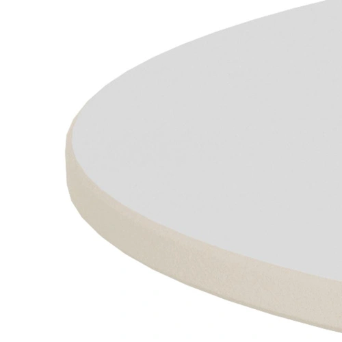 Konferenční stolek Santorini 70 cm kulatý bílý keramický do obýváku