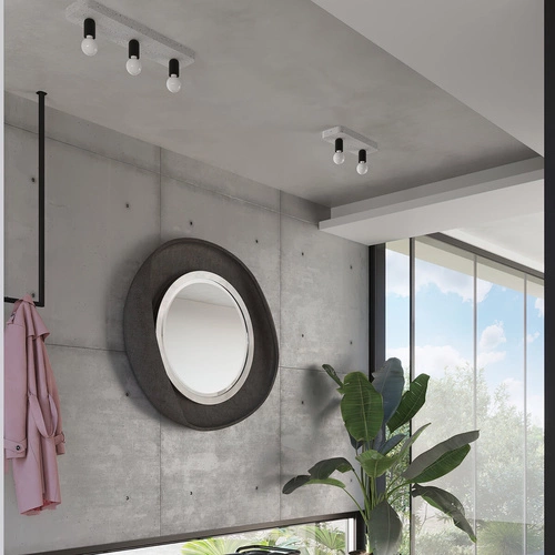 Stropní svítidlo TAVO 2 šedý betonový industriální do obýváku a kuchyně Sollux Lighting