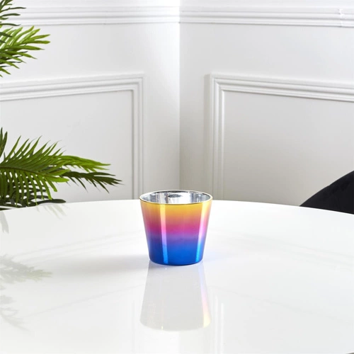 Opalizující vonná svíčka Intesi do obýváku a ložnice ve skle moderní multicolor