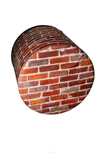 Moderní kulatý puf Loft Intesi multicolor do obýváku a ložnice se snímatelným potahem