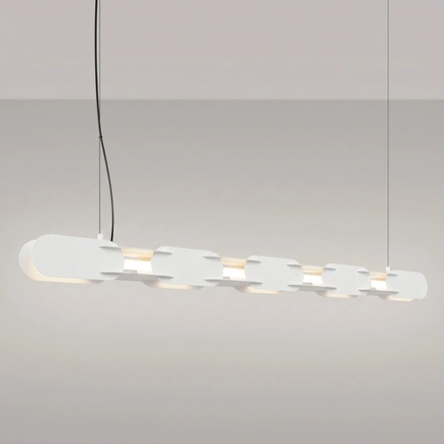 Závěsné svítidlo CHAIN 158 bílé LED moderní nad kuchyňský ostrůvek
