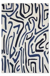 Venkovní koberec boho Synchronic Japanese Ink Origami 140x200 na terasu a balkon snadno čistitelný