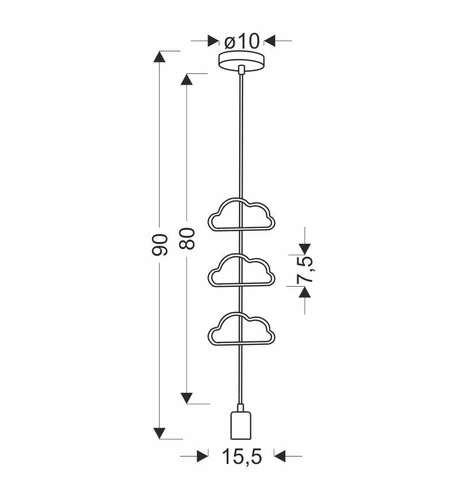 Jednoduchá ccc 1x20W E27 iq dětská závěsná lampa bílá+modrá+růžová