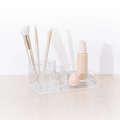 Transparentní organizér na make-up Selena s 8 přihrádkami na toaletní stolek 5five