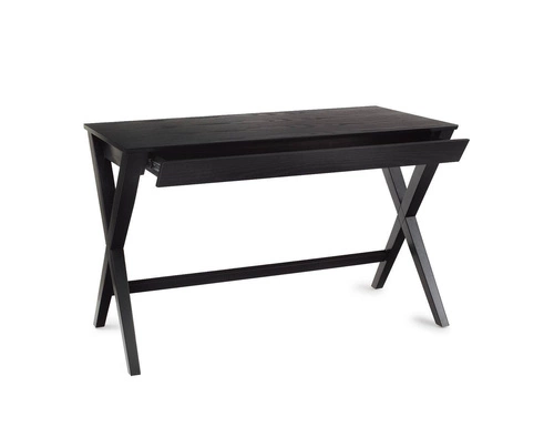 Psací stůl Writex Black moderní černý se zásuvkou dřevěný Actona 120x60 cm