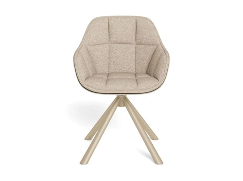 Actona Lenny béžová otočná čalouněná židle do jídelny a obýváku