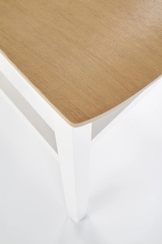 Dřevěná jídelní židle Tutti Intesi bílý dub vintage rustikální s opěrkou