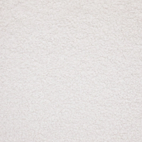 Čalouněná židle Roka boucle bílá do jídelny a obýváku moderní na nohách v dekoru dřeva Atmosphera