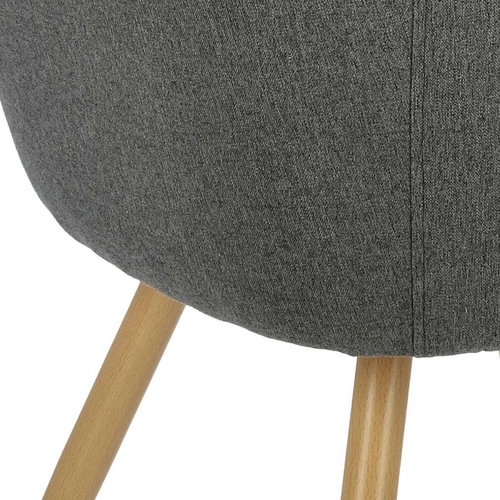 Sada 2 jídelních židlí Molto tmavě šedé