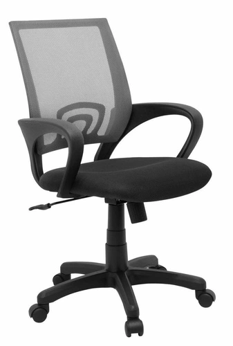 Ergonomická kancelářská židle Audra šedá otočná síťovaná s nastavitelnou výškou do kanceláře