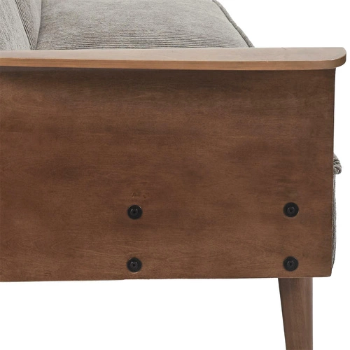 Rozkládací pohovka Scott šedá manšestrová 3místná s polohovatelným opěradlem do obýváku Intesi