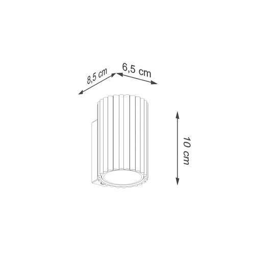 Nástěnné svítidlo KARBON 10 červené minimalistické LED do obýváku a ložnice SOLLUX LIGHTING