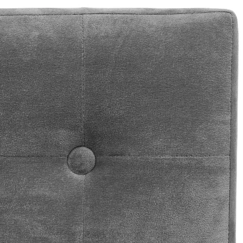 Šedý sametový taburet s úložným prostorem do obýváku ve stylu glamour Lysandre VIC Atmosphera 37,8 cm