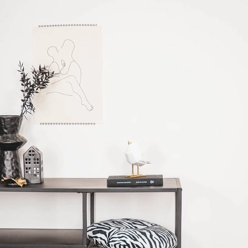 Dekorativní figurka Love Bird XL bílá glamour na komodu nebo jako dárek do obývacího pokoje HV decor