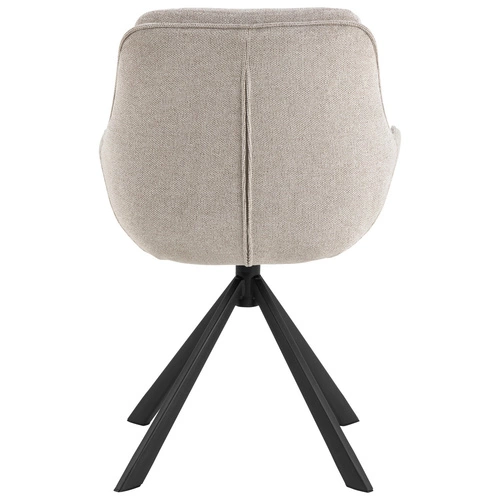 Jídelní židle Carrie Actona čalouněná béžová otočná s područkami moderní