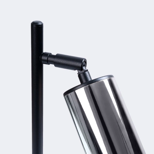 Moderní stolní lampa WINX černý chrom nastavitelná ocelová do kanceláře a ložnice SOLLUX