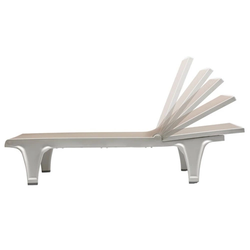 Zahradní lehátko Tahiti SCAB Design moderní polohovací technopolymer béžové na terasu a do zahrady