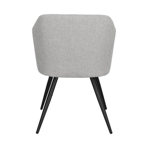 Čalouněná šedá jídelní židle s područkami Molto Intesi moderní skandinávský styl