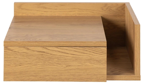 Závěsný noční stolek 40 cm dubový se zásuvkou moderní Actona Ashlan II do ložnice