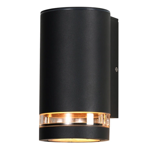 Venkovní nástěnné svítidlo Senecio moderní černá kovová trubice IP44 zahradní lampa na fasádu