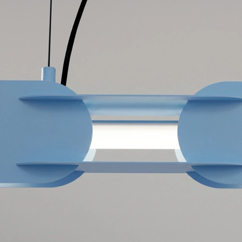 Závěsné LED svítidlo CHAIN 158 světle modré moderní nad ostrůvek