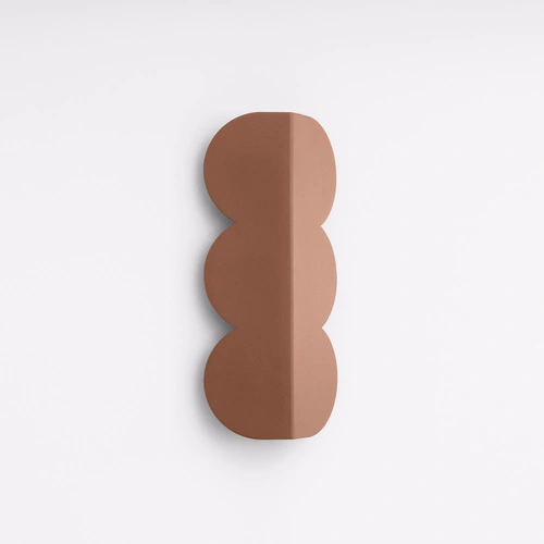 Nástěnné svítidlo BISCUIT mocca moderní do obýváku a ložnice