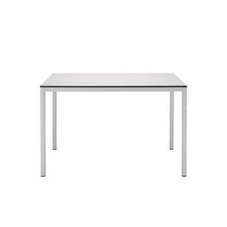 Jídelní stůl Mirto 120x80 cm bílý moderní kovový snadno čistitelný SCAB Design