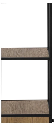 Knihovna s šuplíky Seaford industriální kovová do obýváku 185 cm Actona