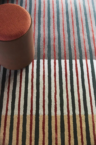 Vlněný koberec do obýváku Decor Proof 250x350 béžový moderní ručně tkaný snadné čištění