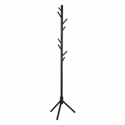 Moderní stojanový věšák do předsíně Madura černý z bukového dřeva Intesi