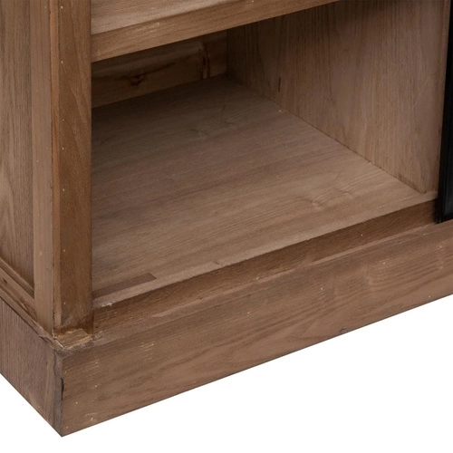 Industriální komoda Danik 160 cm se zásuvkami a sklem do obýváku rustikální Atmosphera