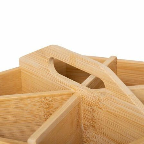 Rotační organizér čaje z bambusu