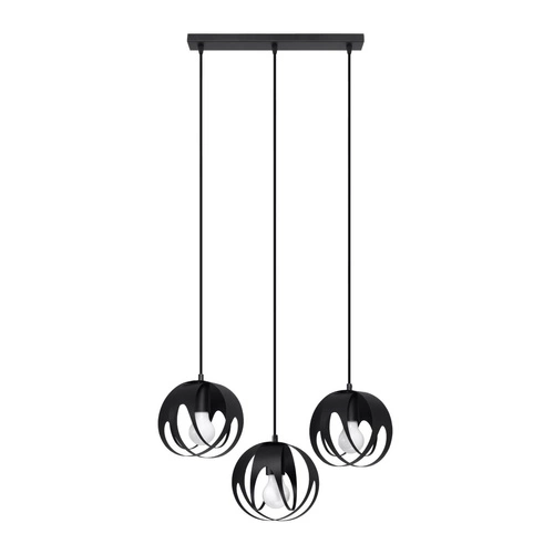 Závěsná lampa TULOS 3L černá