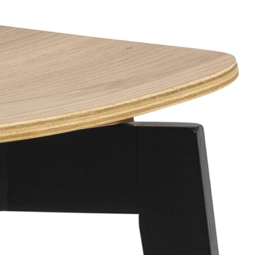 Jídelní dřevěná židle Roxby Actona moderní černá s přírodním sedákem