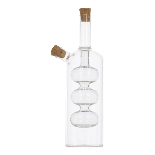 5five simply smart skleněná láhev na olej a ocet 2v1 s korkem 290 ml