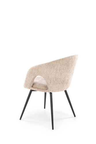 Otočná čalouněná židle Meibel béžová Intesi do kanceláře a jídelny moderní s područkami