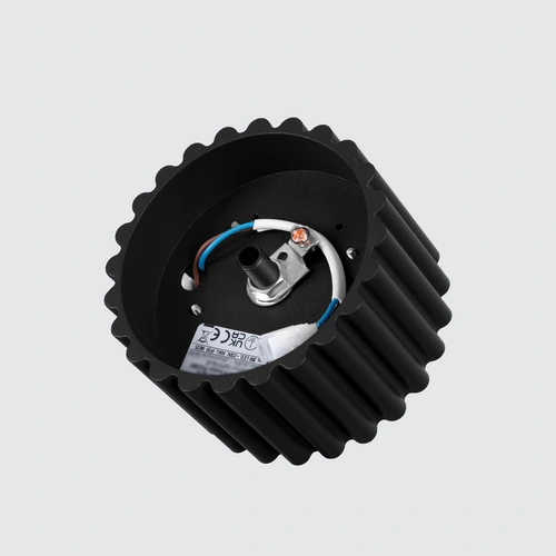 Moderní černý kulatý stropní svítidlo AURA 1 do obýváku a kuchyně minimalistické 10 cm