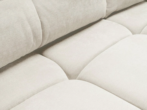 Rozkládací pohovka Bode bílá pro 3 osoby s úložným prostorem a funkcí spaní do obýváku