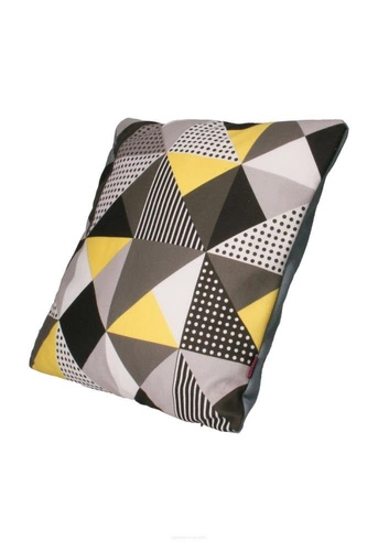 Dekorační sametový antialergenní polštář MELANGE SUN do obýváku 40x40 cm Intesi