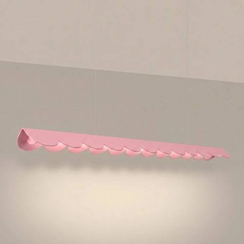 Závěsné LED svítidlo BISCUIT 130 růžové nad ostrůvek nastavitelné