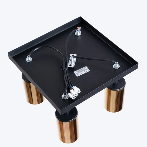 Stropní svítidlo WINX 4 moderní černé zlaté do obýváku a ložnice SOLLUX LIGHTING