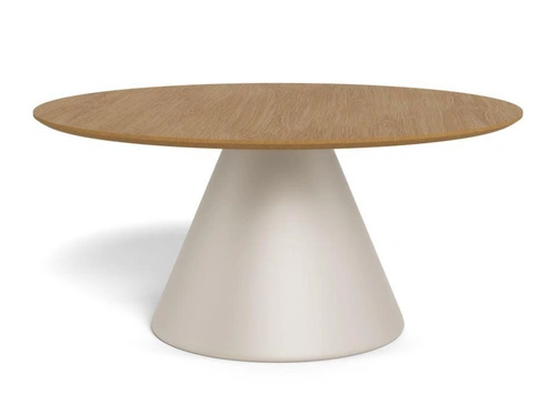 Actona Soli kulatý konferenční stolek 85 cm dub cashmere moderní do obýváku