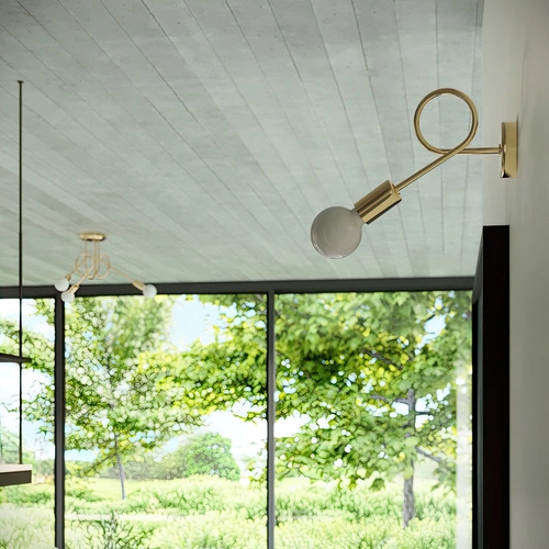 Kinkiet LOOP zlatý lesk