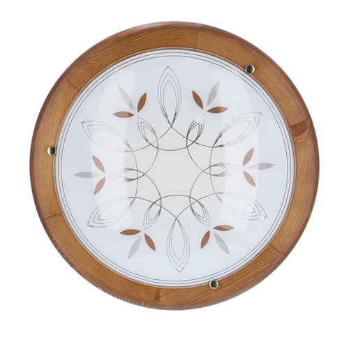 Stropní svítidlo Rustica 40 kulaté dřevěné dubové do jídelny a předsíně CANDELLUX