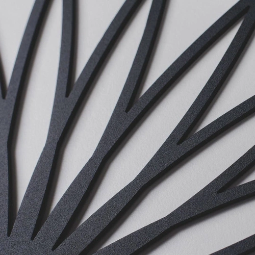 Nástěnný věšák do předsíně Lotos moderní černý kovový POLYHEDRA 68 cm