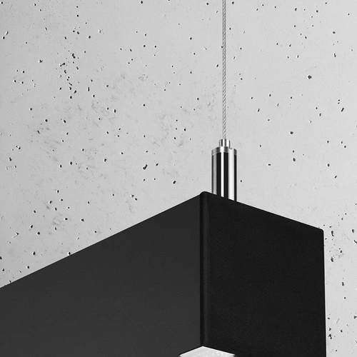 Závěsné svítidlo PINNE 200 černé LED minimalistické nad jídelní stůl 200 cm