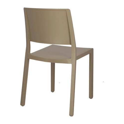 Zahradní židle Kate béžová z plastu stohovatelná snadno čistitelná SCAB Design
