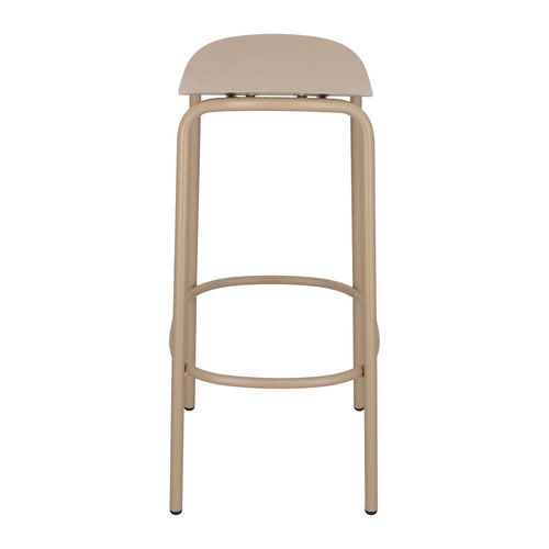 Šedá kovová barová stolička bez opěrky Trick moderní do kuchyně a na zahradu 65 cm SCAB Design